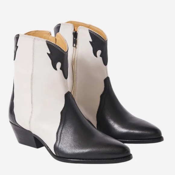 Free People Shoes - Free People New Frontier Western Boot in Arctic Fox Combo
